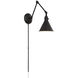 Morgan 24 inch 60.00 watt Matte Black Task Sconce Wall Light