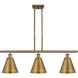 Ballston Cone LED 36 inch Brushed Brass Island Light Ceiling Light
