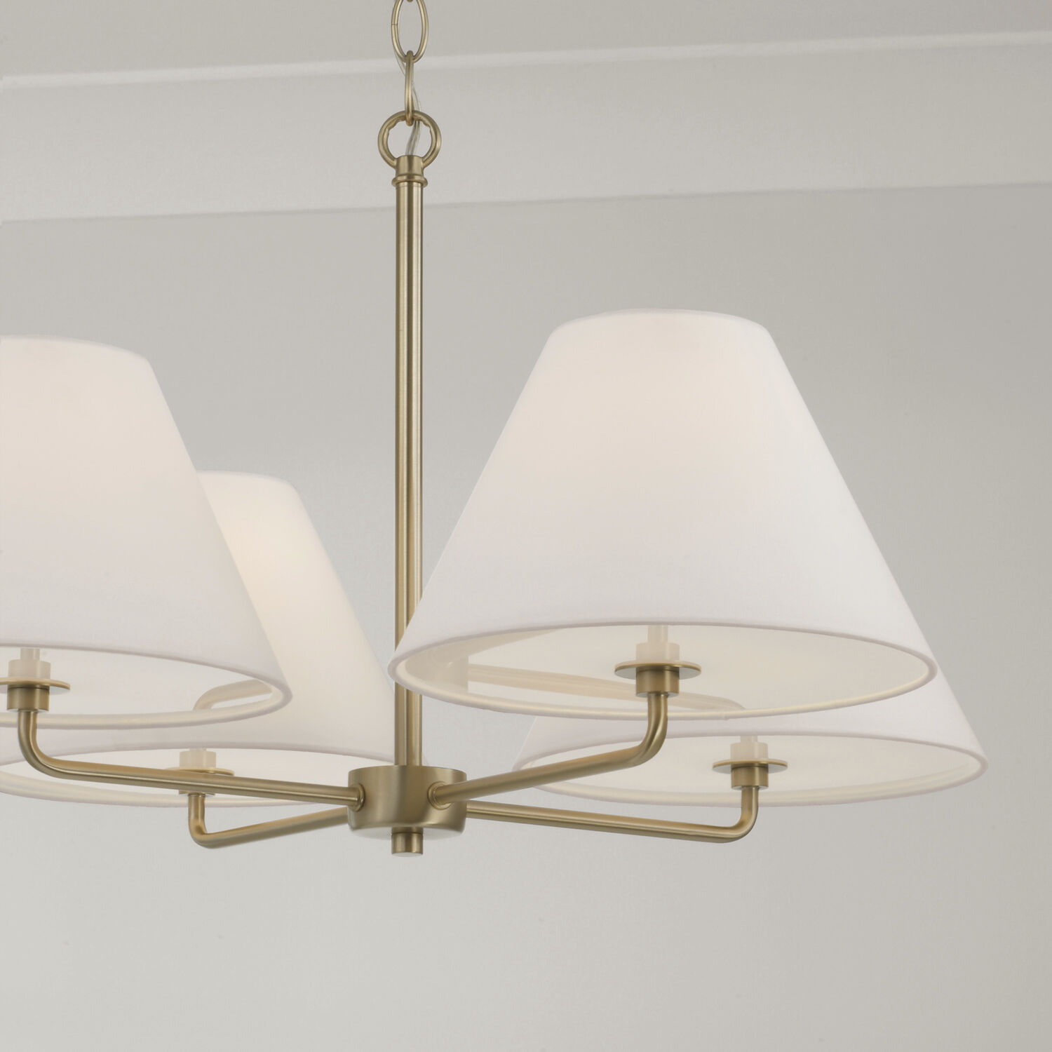 Parson 4 Light 27 inch Matte Brass Chandelier Ceiling Light