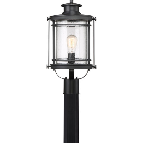 Booker 1 Light 20 inch Mystic Black Post Lantern