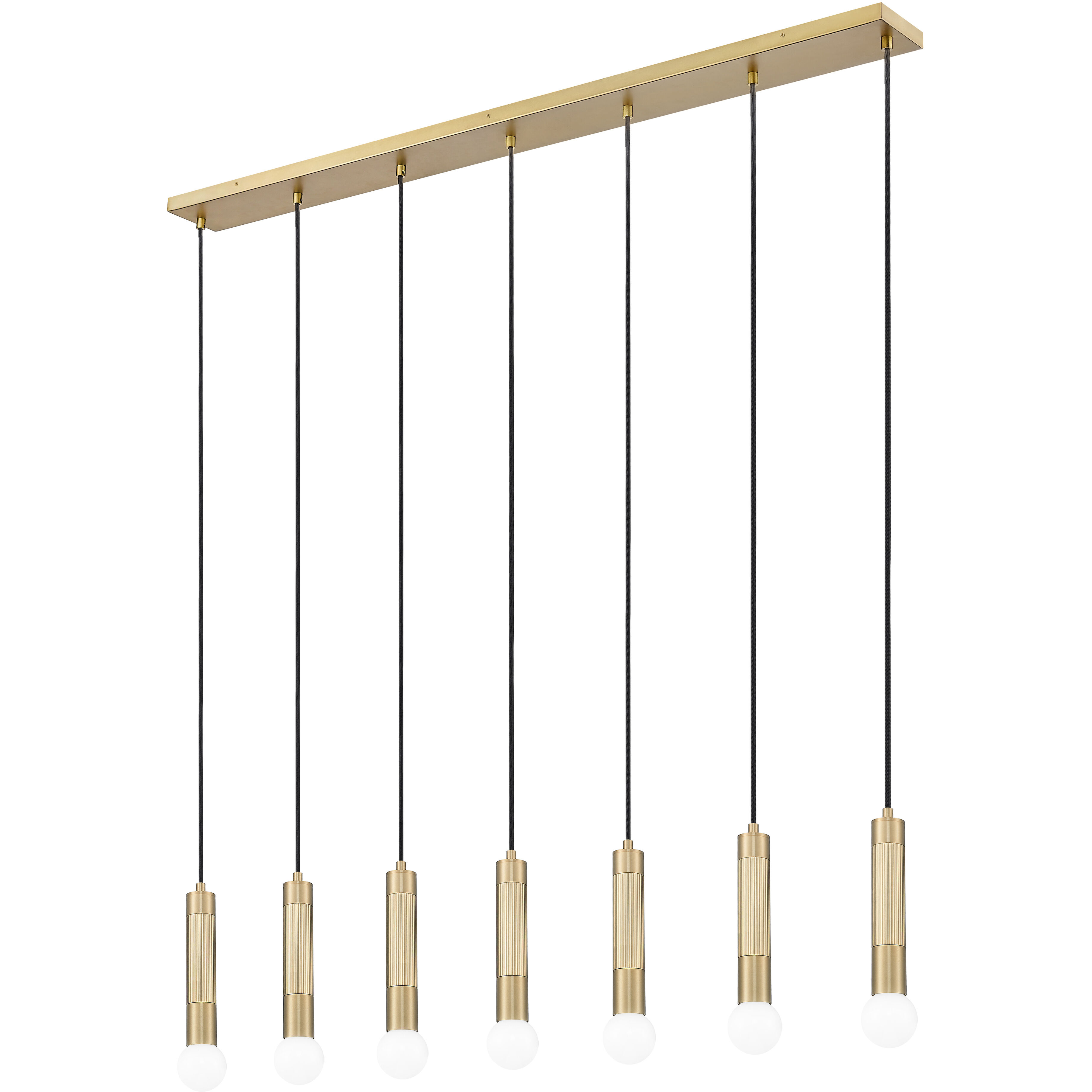 Stari Linear Chandelier Ceiling Light in Modern Gold
