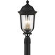 Peale Street 3 Light 21 inch Sand Coal And Vermeil Gold Outdoor Post Mount, Great Outdoors
