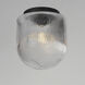Dune 1 Light 9 inch Black Flush Mount Ceiling Light
