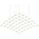 Constellation LED 177 inch Satin Nickel Chandelier Ceiling Light in Clear Glass
