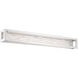 Shock Waves LED 38 inch Brushed Nickel Bath Vanity & Wall Light in 38in.