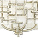 Farrah LED 16 inch Silver Leaf Foyer Light Ceiling Light, Pendant/Semi-Flush Mount