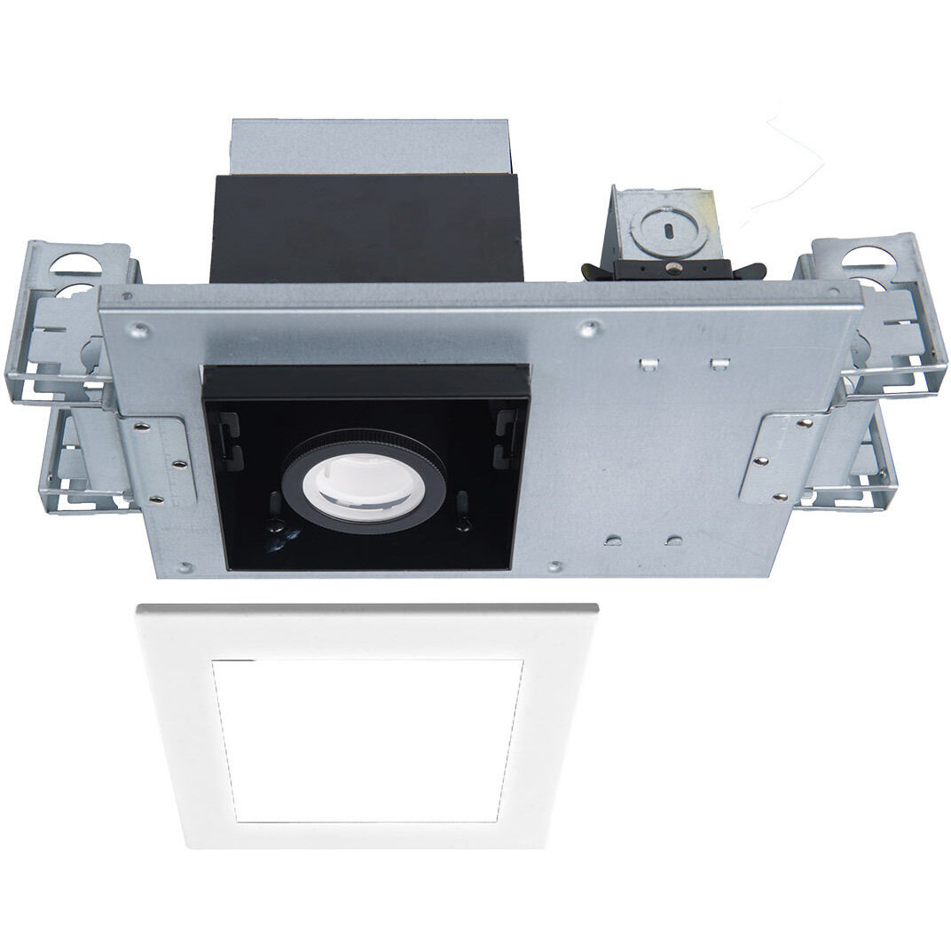 Silo Multiples LED White Black Recessed Lighting in 3000K, White/Black