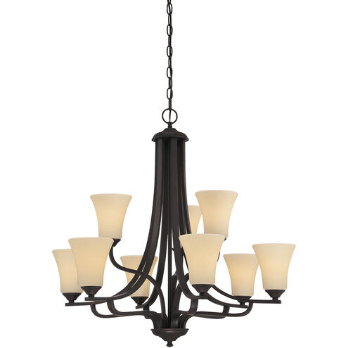Treme 9 Light 34 inch Espresso Chandelier Ceiling Light