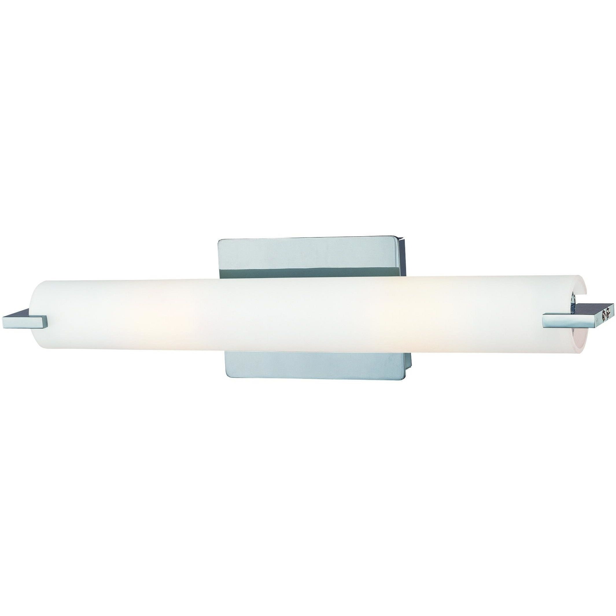 Tube 3 Light 20.5 inch Chrome Bath Light Wall Light in Incandescent