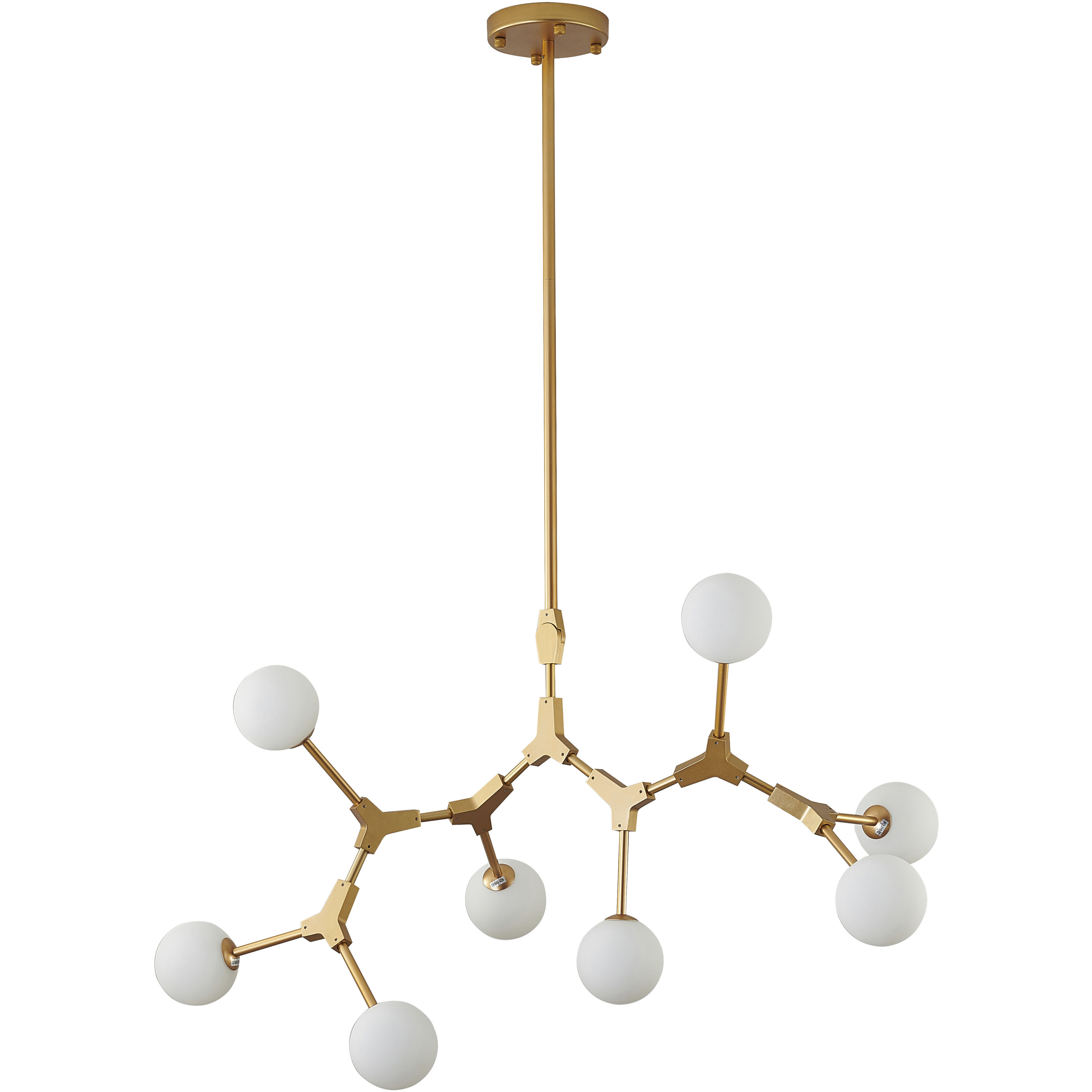Canada 8 Light 20 inch Gold Chandelier Ceiling Light