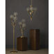 Dandelion 35.25 inch 60 watt Silver and Contemporary Gold Leaf Table Lamp Portable Light