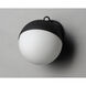 Half Moon LED 7.75 inch Black Wall Sconce Wall Light