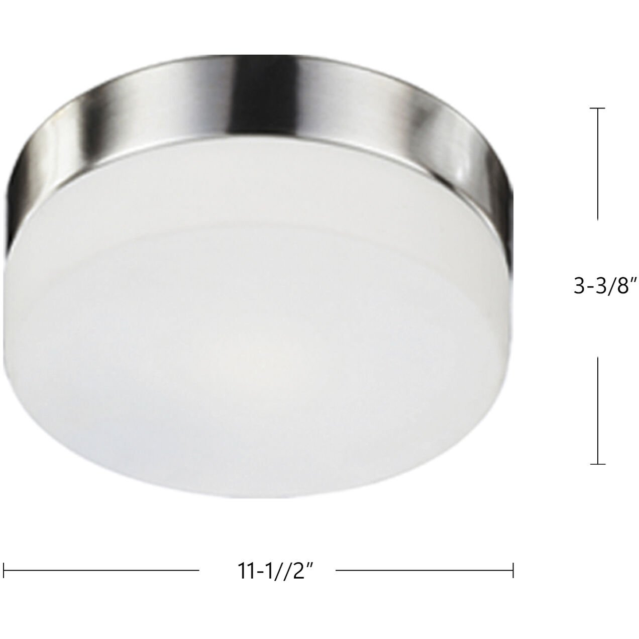 Lomita 2 Light 11.5 inch Brushed Nickel Flush Mount Ceiling Light