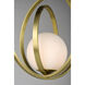 Coronet 1 Light 21 inch Satin Brass Single Pendant Ceiling Light