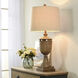 Brussels 36 inch 150 watt Brown Table Lamp Portable Light