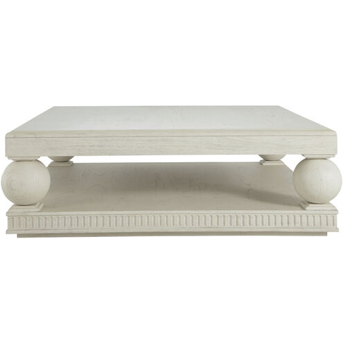 Bronte 54 X 54 inch Antique Brushed White Coffee Table
