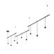 Suspenders LED 104 inch Satin Black Modular Pendant Composition Ceiling Light