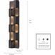 Skyline 1 Light 27 inch Charcoal Black Outdoor Sconce