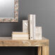 Slab 4.5 X 3.5 inch Clear Mica & Pearl Resin Bookends in Clear Mica and Pearl Resin, Set of 2