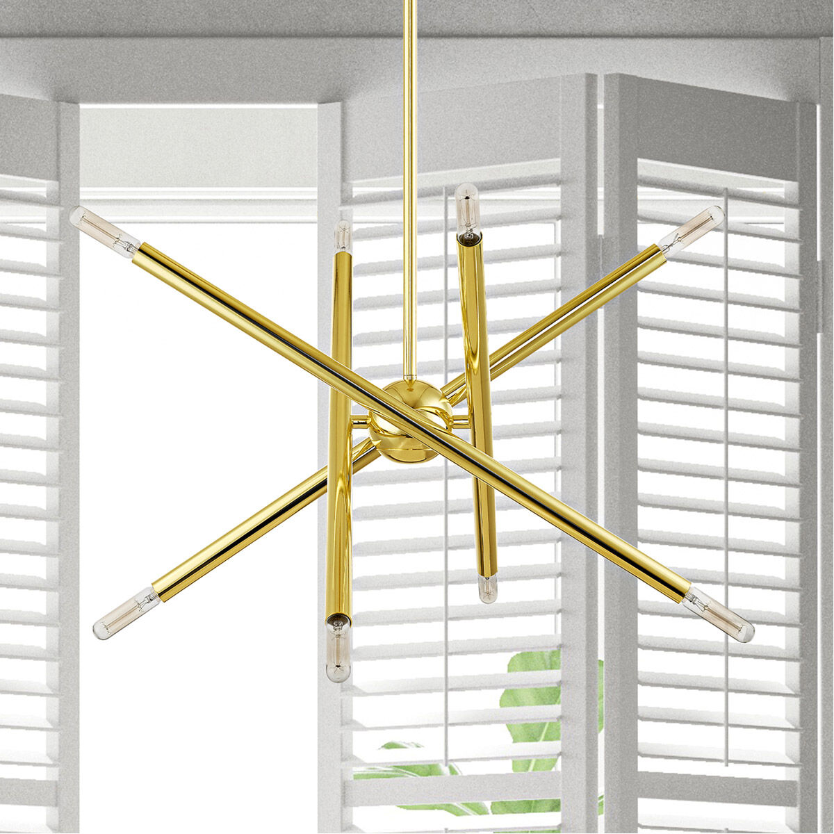 Soho 8 Light 20 inch Polished Brass Chandelier Ceiling Light