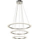 Hyvo LED 32.75 inch Brushed Nickel Chandelier Ceiling Light