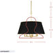 Coco 6 Light 24 inch Matte Black/French Gold Pendant Ceiling Light