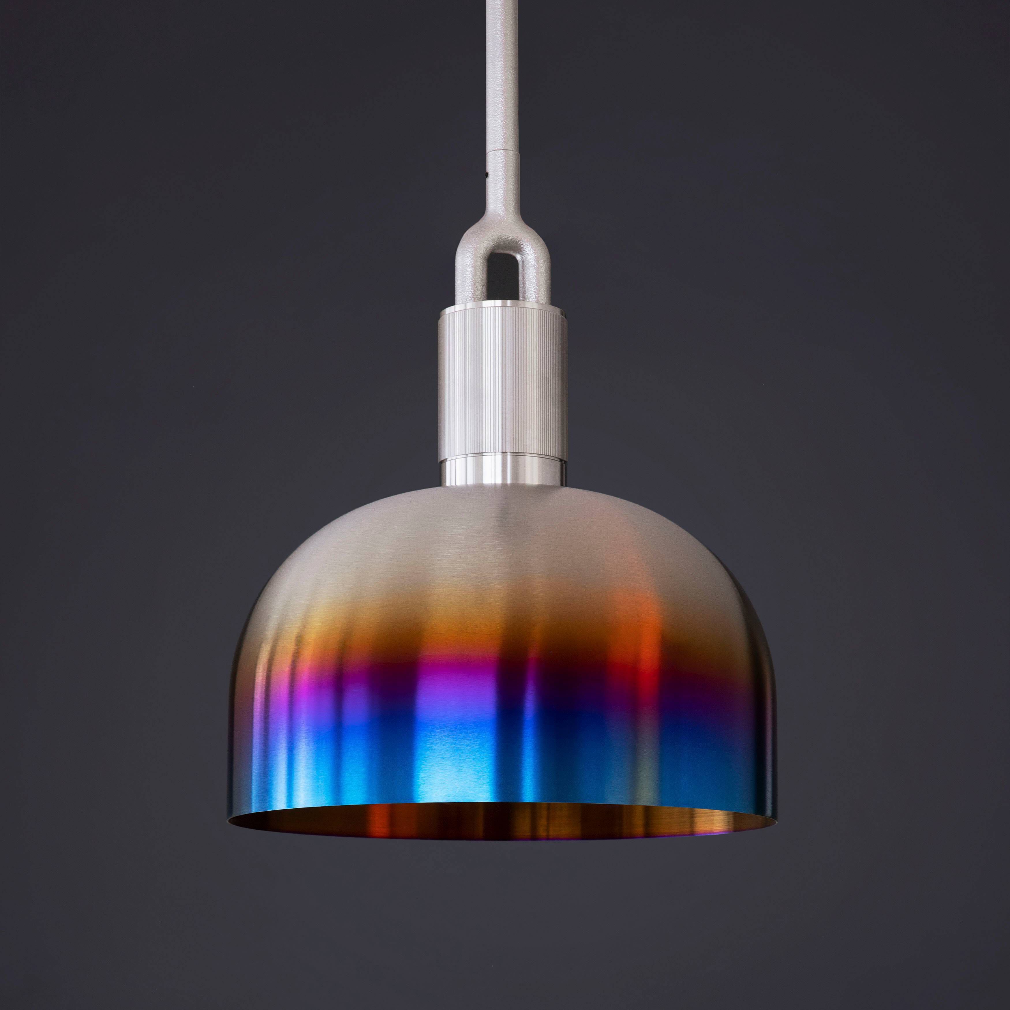 Forked LED 13.39 inch Burnt Steel Pendant Ceiling Light