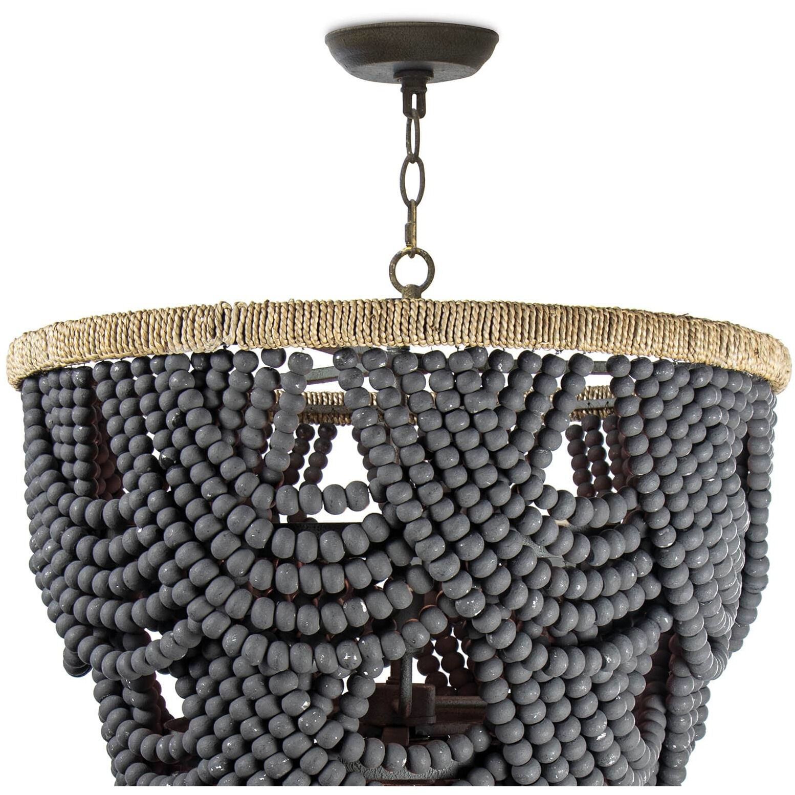 Lorelei 8 Light 24 inch Grey Chandelier Ceiling Light