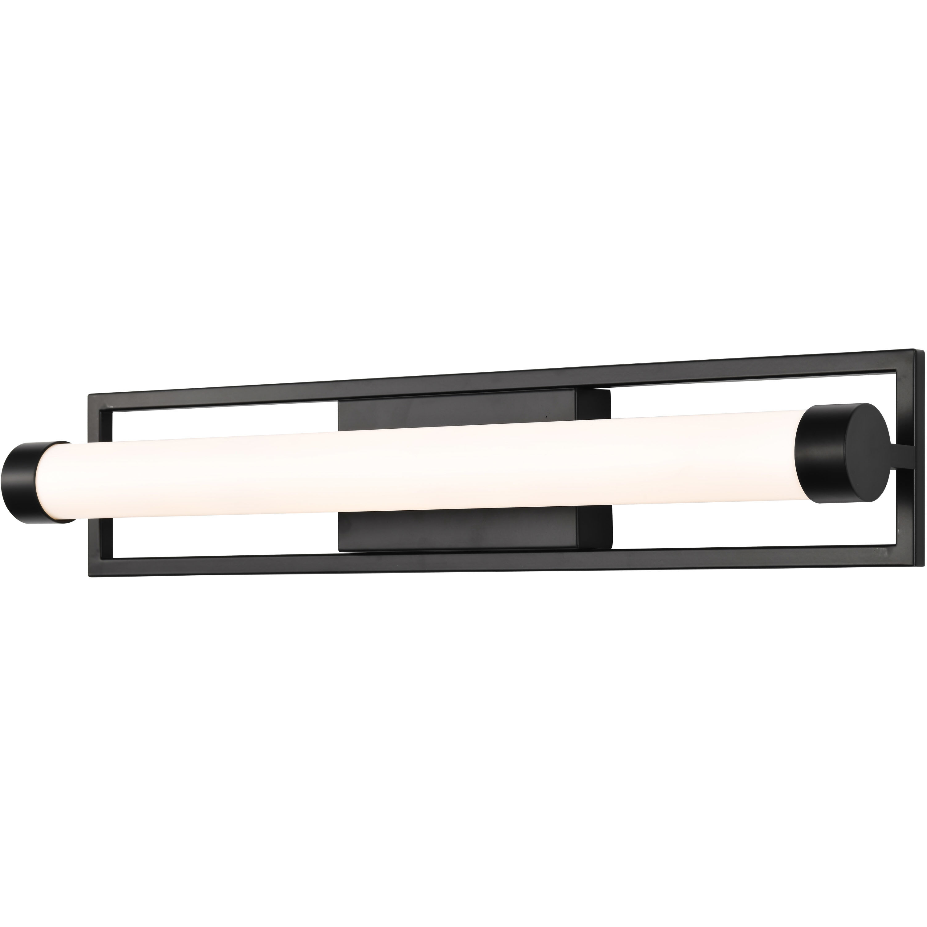 Canal LED 24 inch Matte Black Bath Vanity Light Wall Light