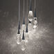 Hibiscus LED 17 inch Black Multi-Light Pendant Ceiling Light, Beyond