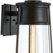 Cone 1 Light 12.75 inch Matte Black Outdoor Wall Sconce