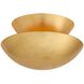Florko 1 Light 6 inch Gold Leaf Flush Mount Ceiling Light