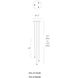 Cascade LED 12 inch Polished Nickel Multi-Light Pendant Ceiling Light in 3, Round, 28in.