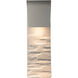 Element 1 Light 19 inch Coastal Burnished Steel Outdoor Sconce, Small