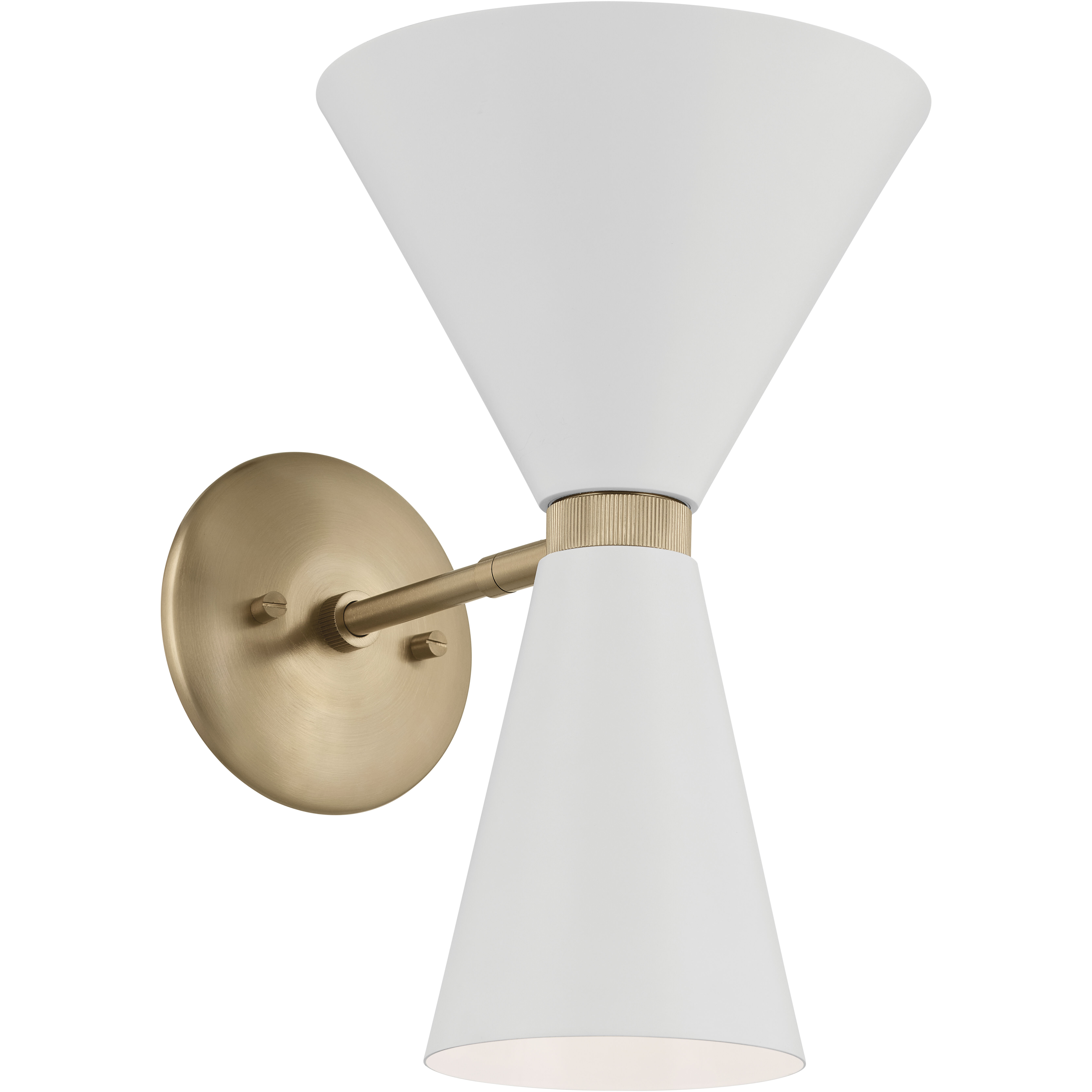 Phix LED 8.75 inch Champagne Bronze with White Wall Sconce Wall Light