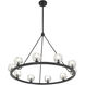 Aragon 10 Light 36 inch Matte Black Chandelier Ceiling Light