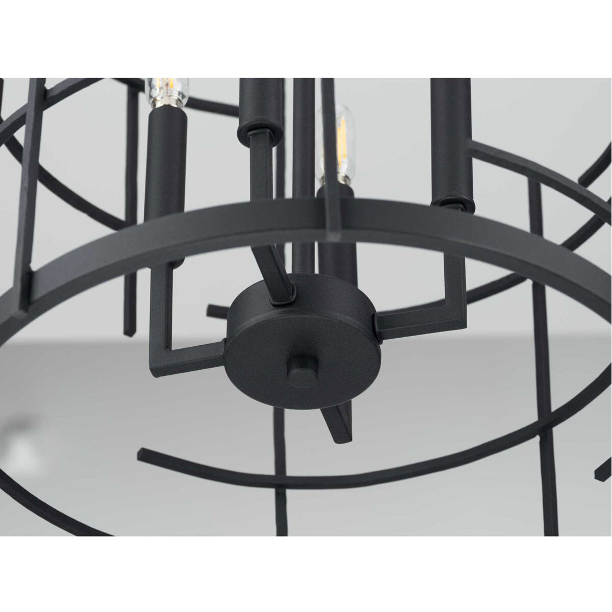 Torres 4 Light 16 inch Textured Black Foyer Pendant Ceiling Light, Design Series