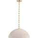 Suzanne Kasler Emerson LED 22.75 inch Hand-Rubbed Antique Brass Pendant Ceiling Light