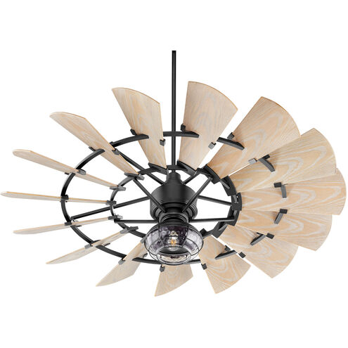 Windmill 60 inch Noir with Weathered Oak Blades Patio Fan
