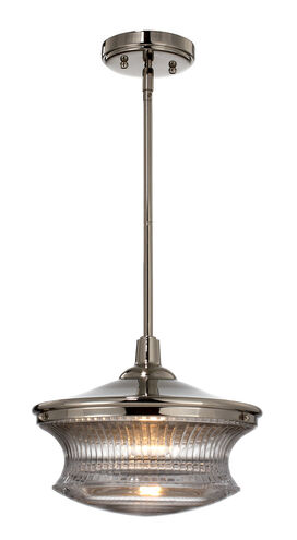 Magister 1 Light 12 inch Brushed Nickel Pendant Ceiling Light