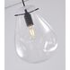 Canada 1 Light 7.87 inch Black and Clear Pendant Ceiling Light