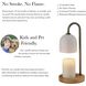 Alcott 13 inch 50 watt Antique Brass Candlewarmer Lamp Portable Light, Simplee Adesso