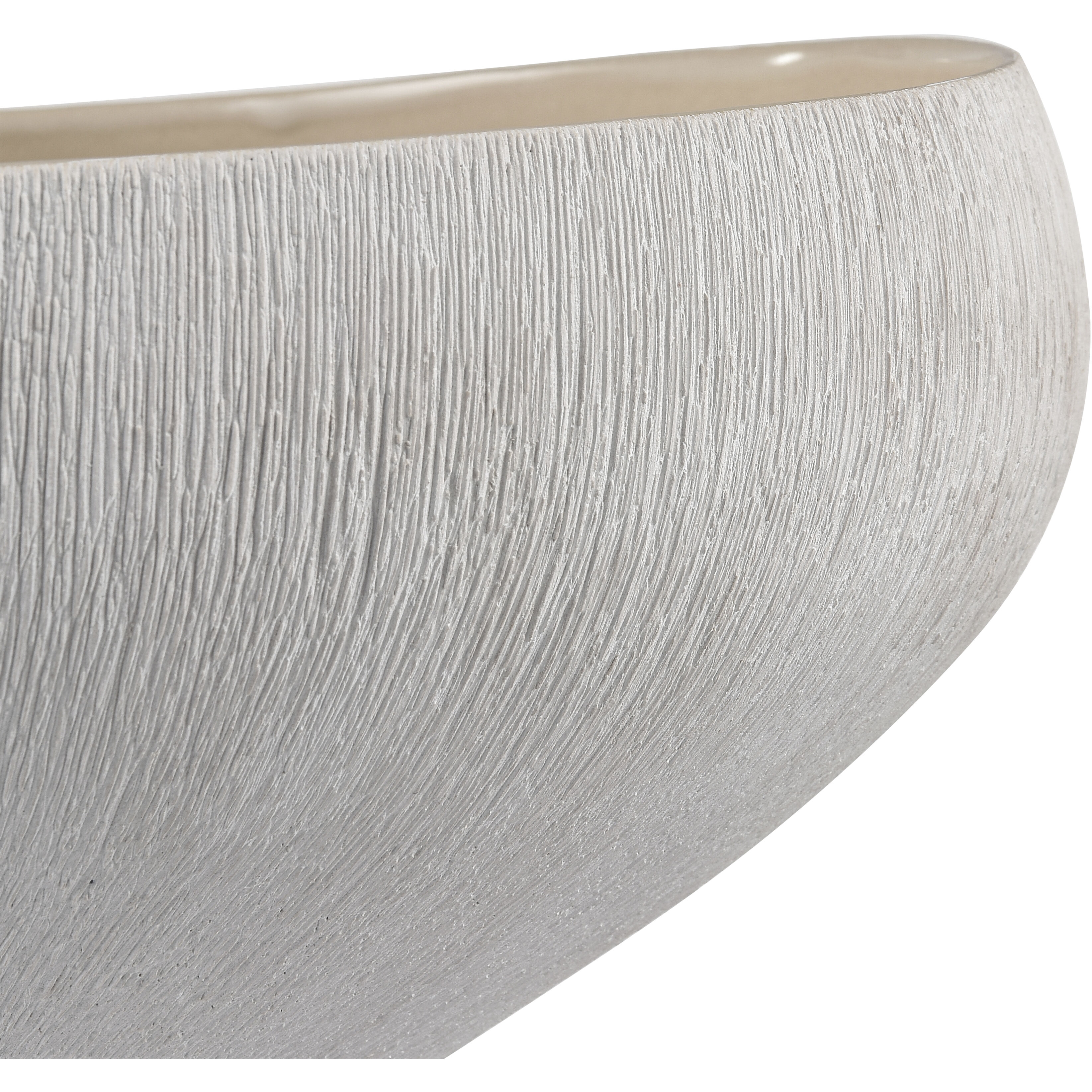 Greer 12 X 6.5 inch Bowl in Beige