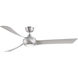 Wrap Custom 8.88 inch Brushed Nickel Fan-Multi