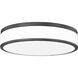 Ballord LED 16 inch Matte Black Flush Mount Ceiling Light