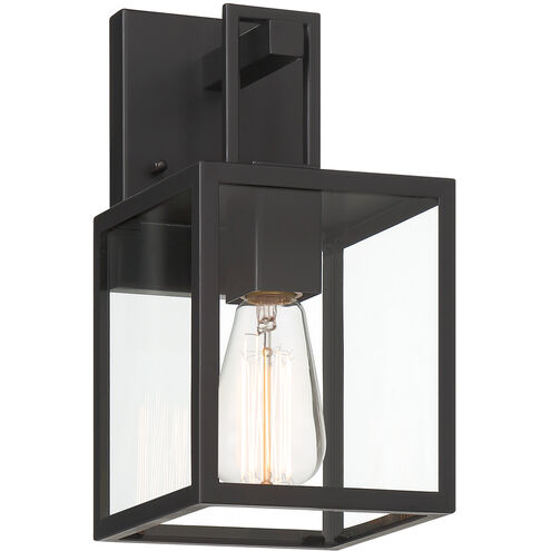 Preston 1 Light 11.75 inch Matte Black Exterior Wall Lantern