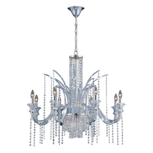 Nava 8 Light 35 inch Chrome Chandelier Ceiling Light