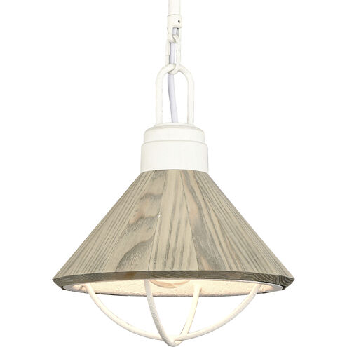 Cape May 1 Light 9 inch White Coral Mini Pendant Ceiling Light