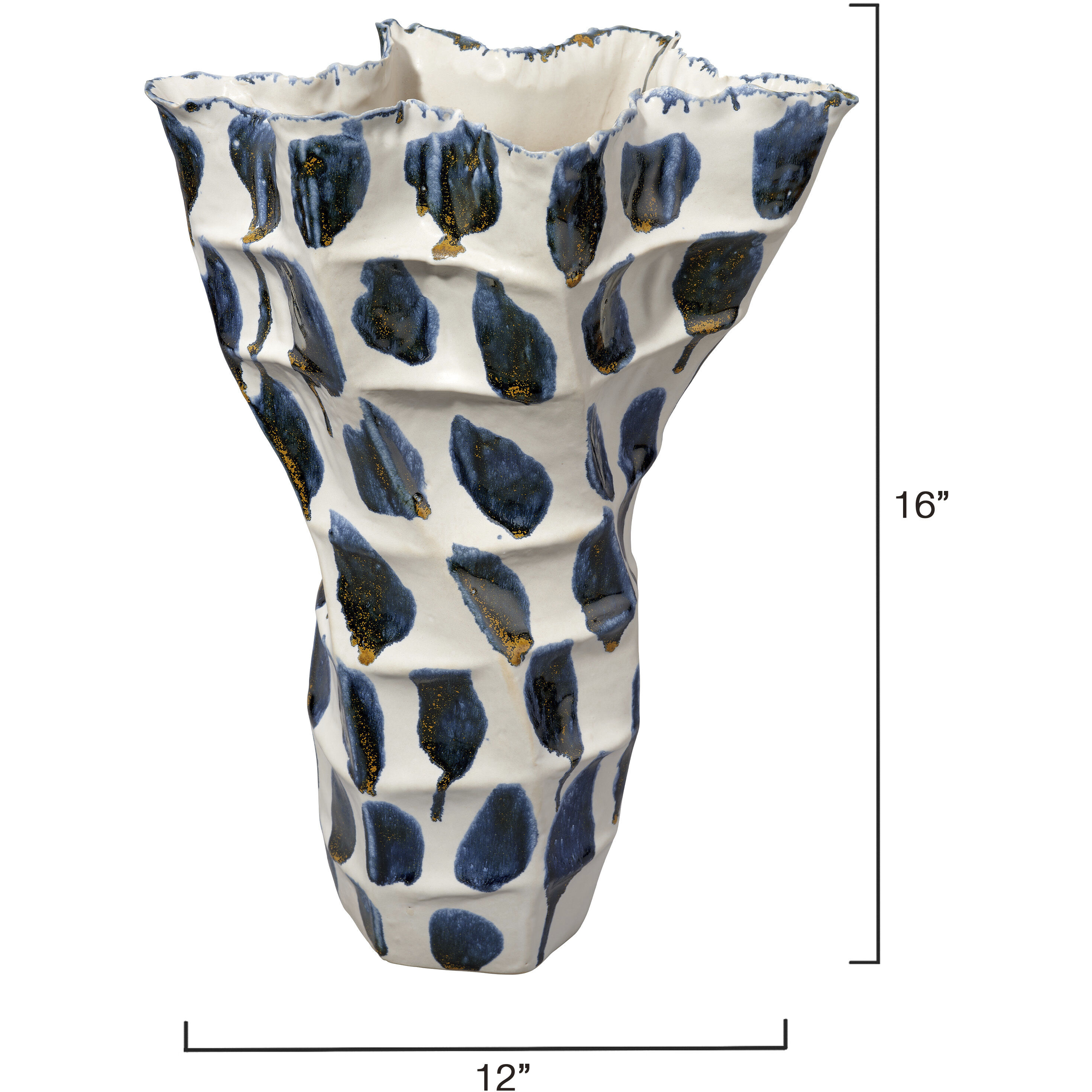 Seurat 16 X 12 inch Vase