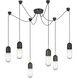 Thomas O'Brien Junio LED 9.5 inch Bronze and Brass Pendant Ceiling Light in Clear Glass, Bronze and Hand-Rubbed Antique Brass